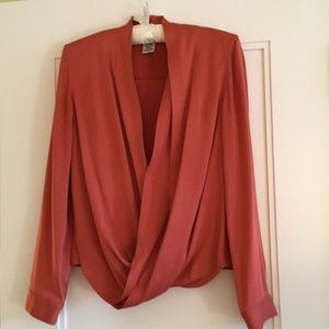 DVF silk wrap blouse